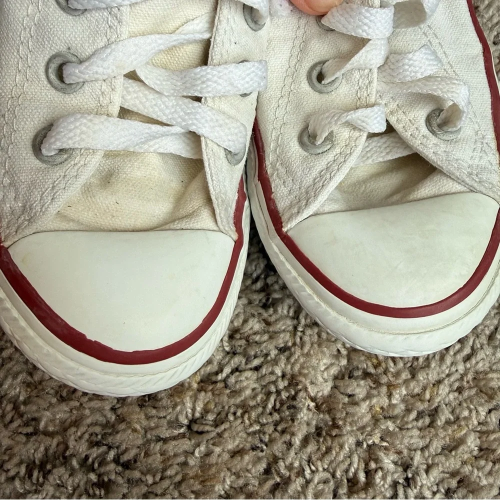 Converse Chuck Taylor All Star low-top sneakers white canvas youth size 13